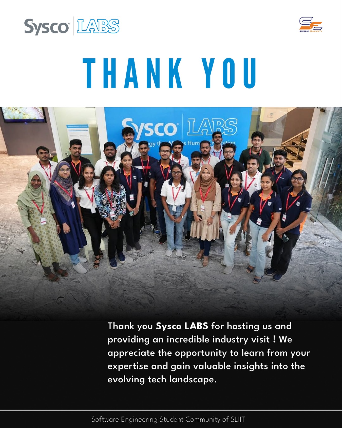 Industry Visit - Sysco Labs